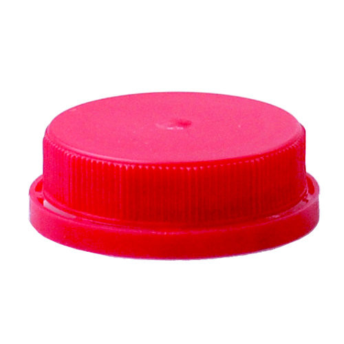 38-400 Red HDPE Plastic Tamper-Evident Ratchet Caps - 3800C01RED