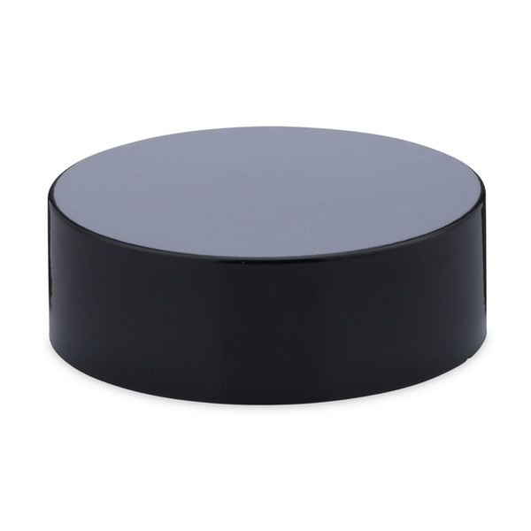 33-400 Black Phenolic Smooth Flat Caps - 5200C03