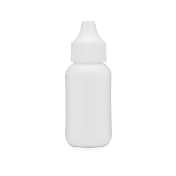 1 oz White LDPE Plastic Dropper Bottle (Fitment Tip &amp; Cap) - 1201B09WHT