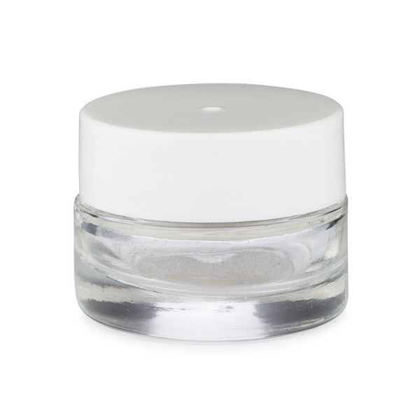 0.25 oz Clear Glass Lip Balm Jars (White PP Cap) - LB4