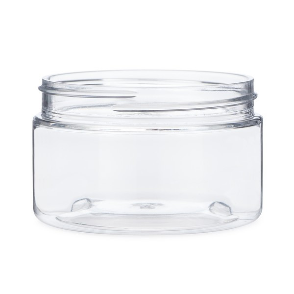 4 oz Clear PET Plastic Straight Sided Jars (Cap Not Included) - 2852B03-BCLR