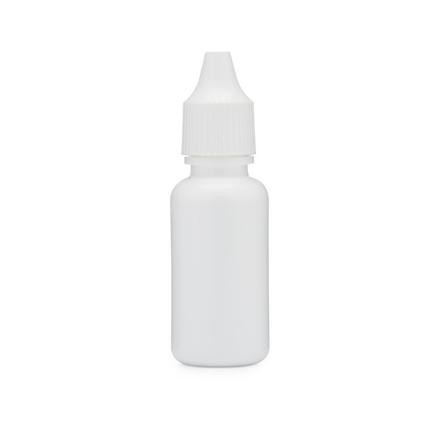 0.5 oz White LDPE Plastic Dropper Bottles (Dropper Fitment &amp; White Cap) - 1201B07WHT