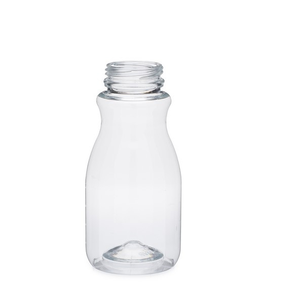 8 oz Clear PET Plastic Round Beverage Bottles (Cap Not Included) - 3591B01-B