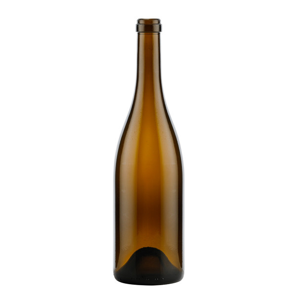 Eliana Light 750 ml Glass Claret Tapered Wine Bottles, Cork Finish, Antique Green - 302612-K