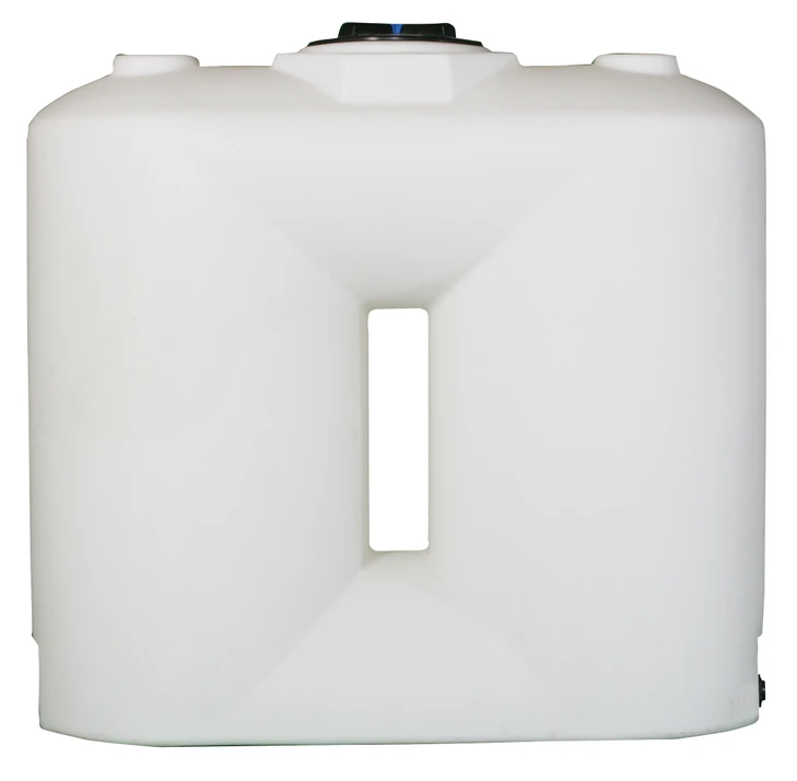 Norwesco 300 gallon white doorway water tank, N-44960 (59" L x 25" W x 65" H)