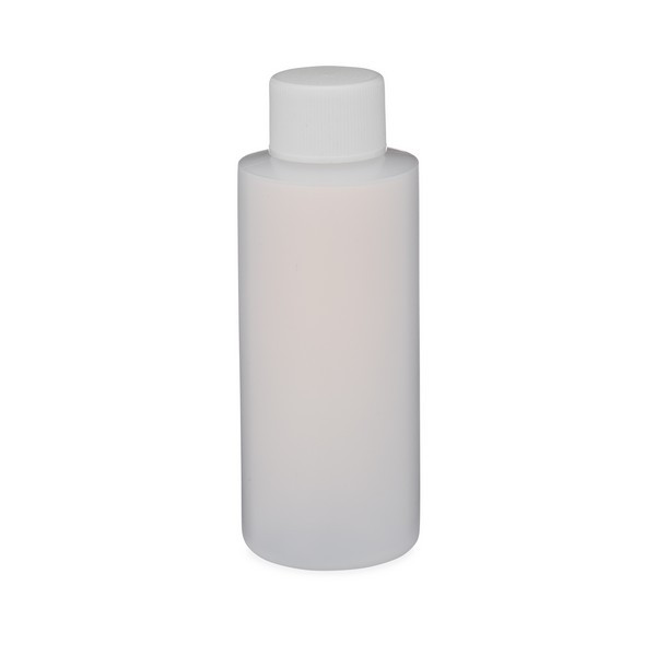 2 oz Natural HDPE Plastic Cylinder Bottles - 3560B03NAT