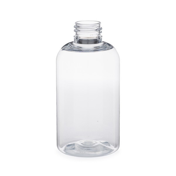 6 oz Clear PET Plastic Boston Round Bottle (Cap Not Included) - YP-BC6