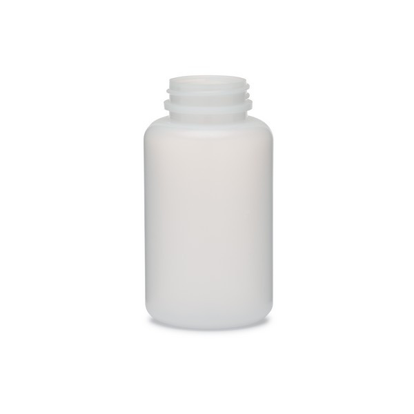 6.7 oz Natural HDPE Plastic Wide Mouth Packer Bottles (Cap Not Included) - 36006-BALT