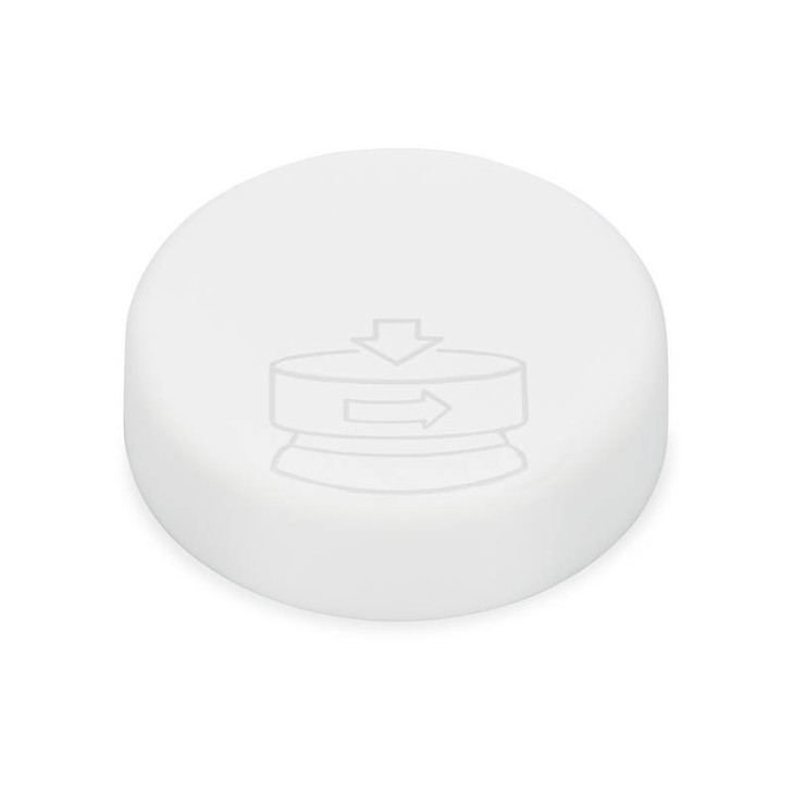 58-400 White PP Plastic Smooth Child-Resistant Capable Caps - X58-400CRPWHT