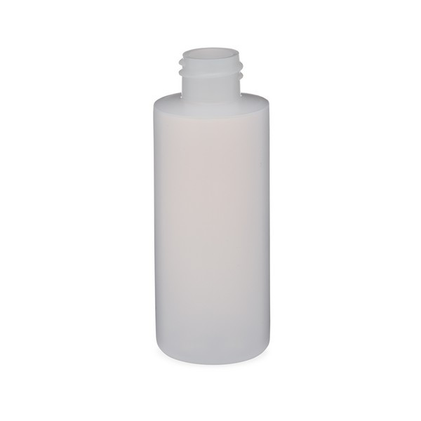 2 oz Natural HDPE Plastic Cylinder Bottles (Cap Not Included) - 3560B03-BNAT