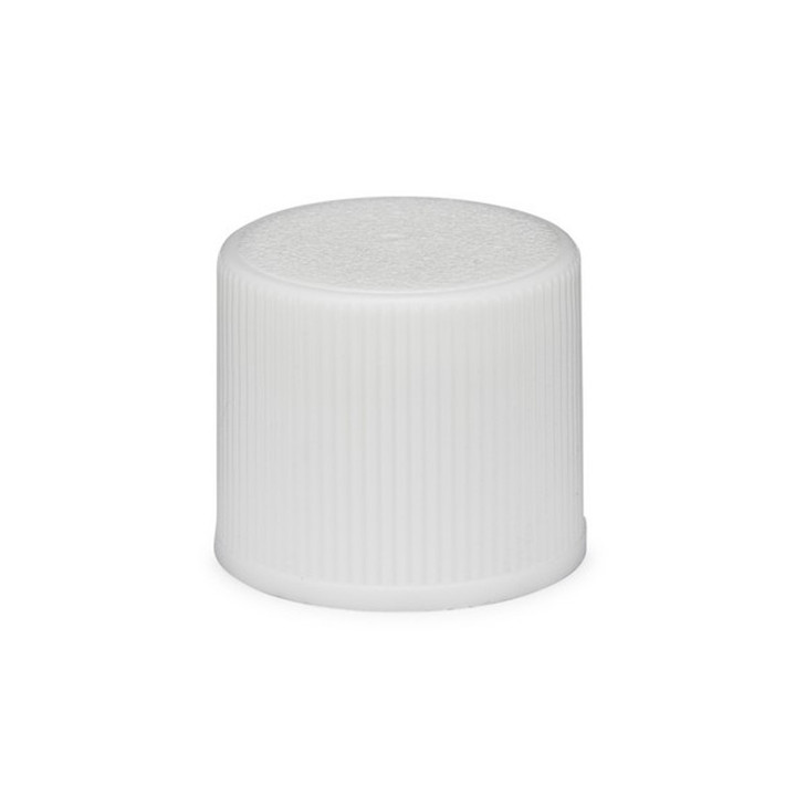 15-415 White PP Plastic Screw Top Cap (Foam Liner) - 336277