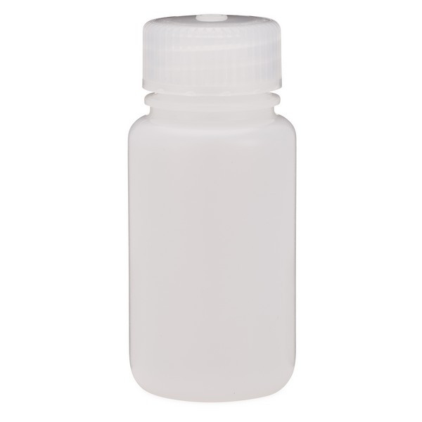 Thermo Scientific Nalgene 2 oz Natural HDPE Plastic Wide Mouth Leakproof Bottles - 312189-2
