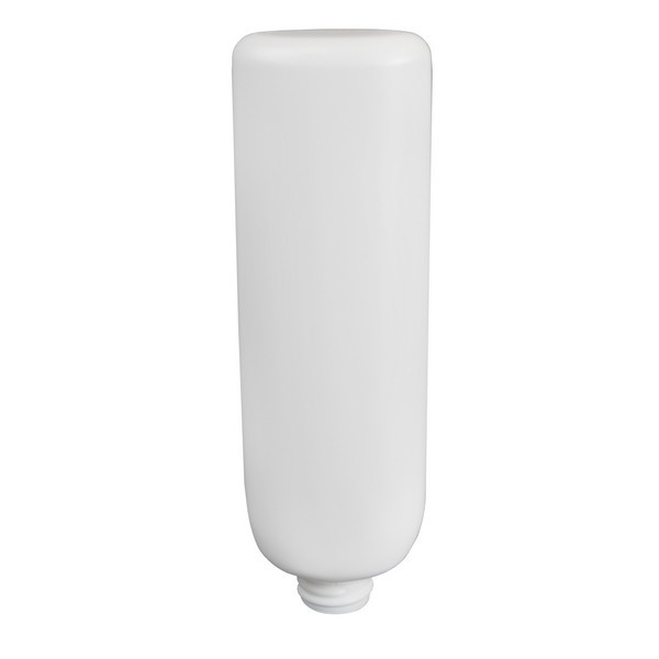 4 oz White MDPE Plastic Tottle Tubes (Caps Not Included) - 2122B08-BWHT