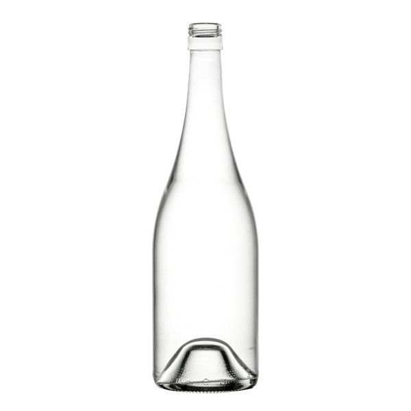 Emily 750 ml Glass Burgundy Wine Bottle, Screw Threaded Neck Finish, Flint - 321796-K