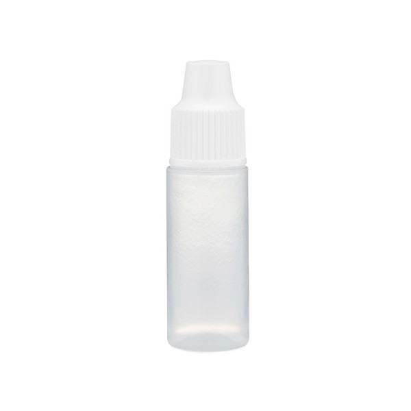 0.1 oz Natural LDPE Plastic Dropper Bottles (Dropper Fitment &amp; White Cap) - 1201B01NAT