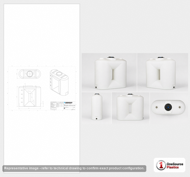 500 Gallon Doorway Water Tank (31" x 68")