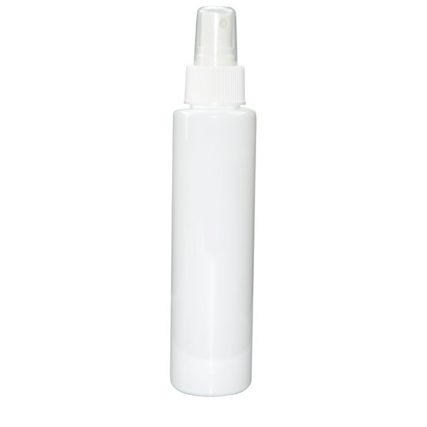 4 oz White PET Plastic Slim Cylinder Bottles (White Fine Mist Sprayer) - 33904W-X355W