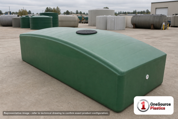 1250 Gallon Low Profile Septic Tank. Manufacturer part number N-43572.