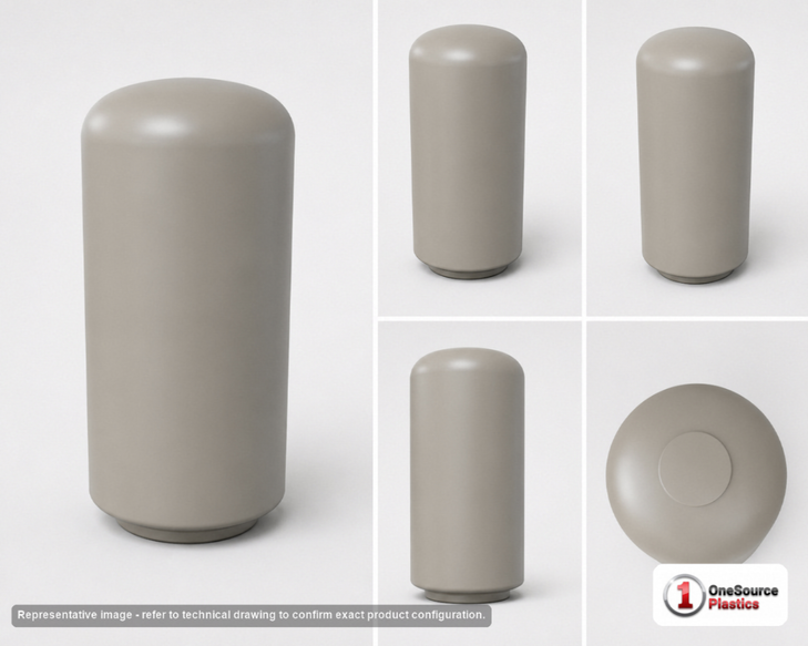 400 Gallon Plastic Vertical Liquid Storage Tank in Mocha