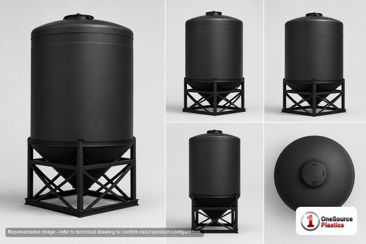 7400 Gallon Cone Bottom Tank