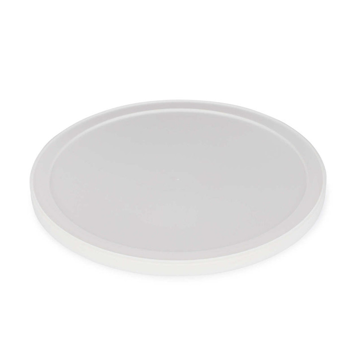 810 dia White LDPE Plastic Snap-Lock Lids - 9188W