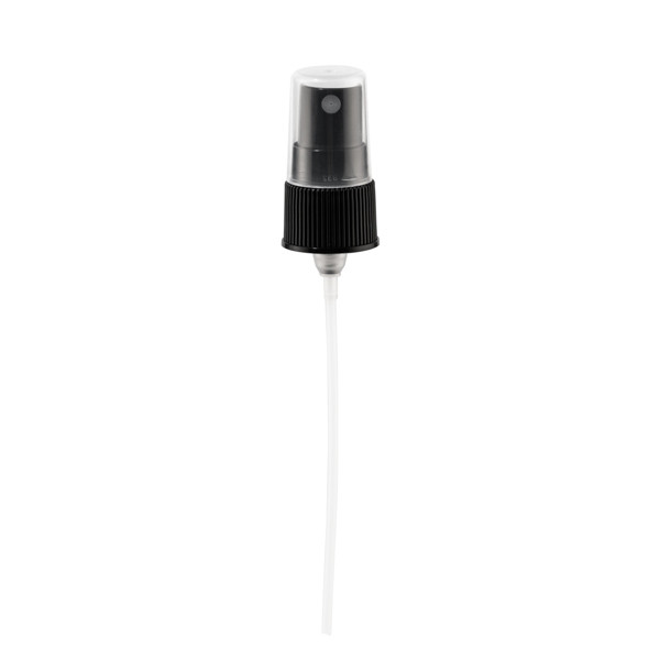 20-410 Black PP Ribbed Mist Sprayer - APFM20410463B