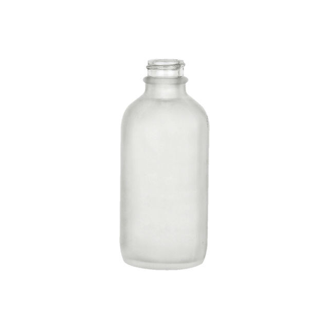 4 oz Frosted Glass Boston Round Bottle *Value Pack* - 4700B07VALCLR