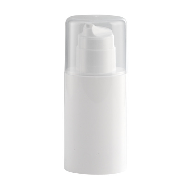 100 ml White Macro Oval Airless Pump - 260166