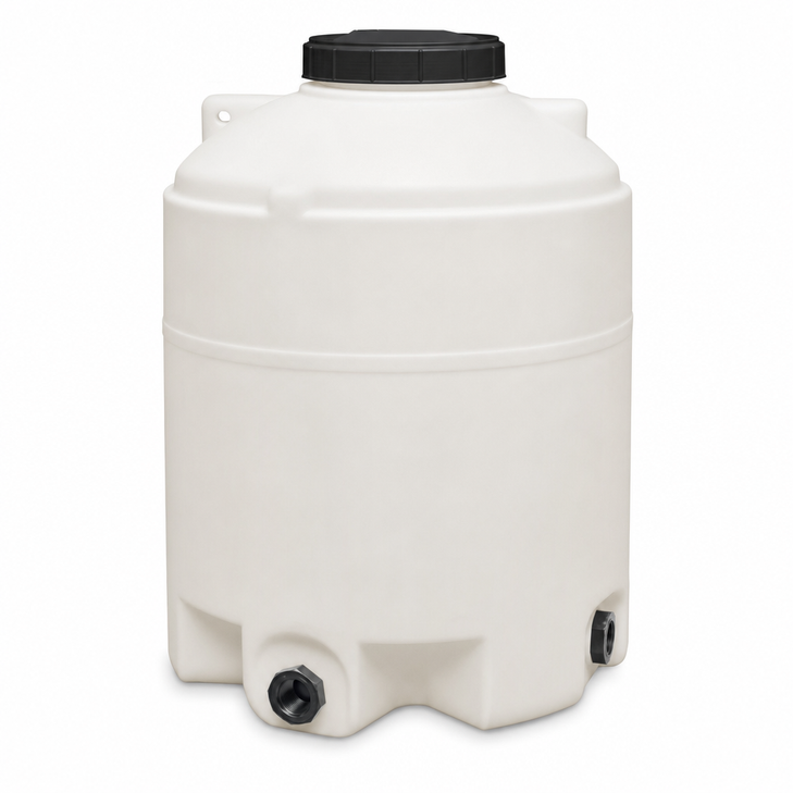 100 gallon plastic vertical water storage tank