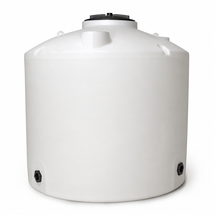 10000 gallon plastic vertical water storage tank in green