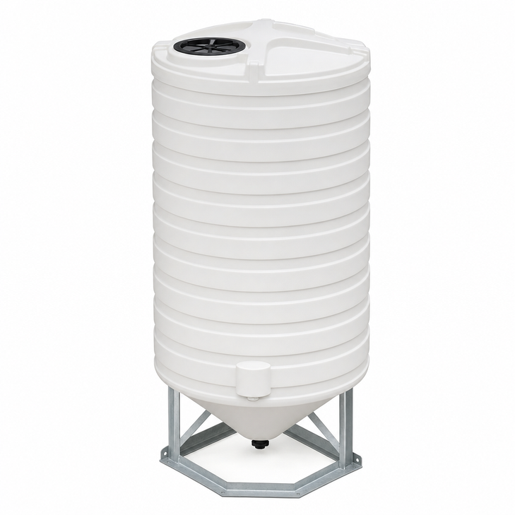 1100 gallon plastic vertical water storage tank drawing true