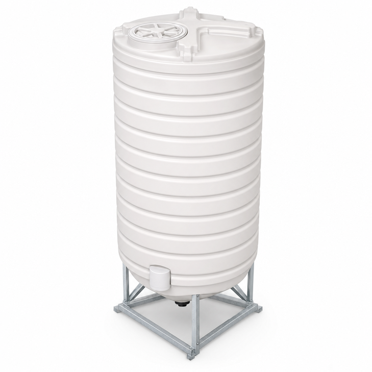 1100 gallon plastic vertical water storage tank drawing true