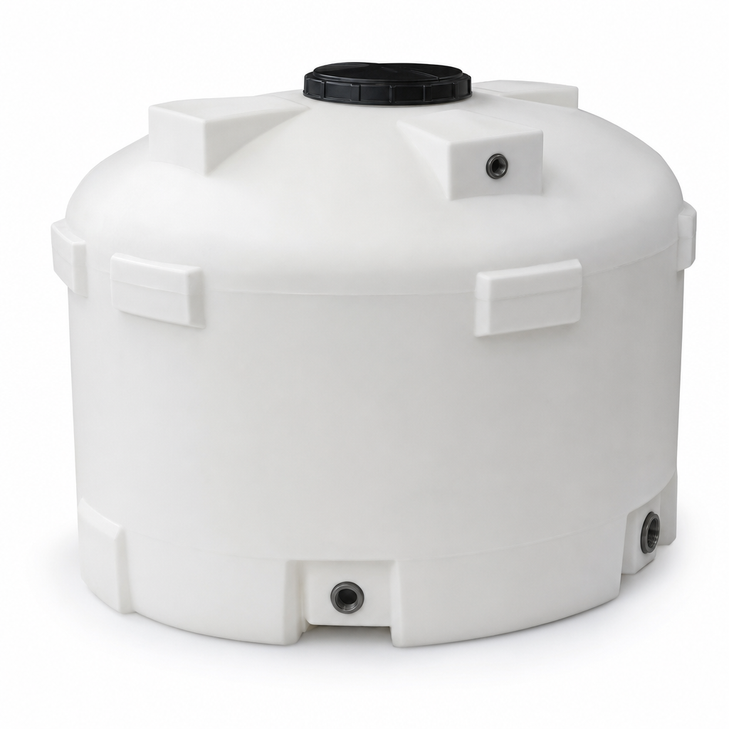 1700 gallon plastic vertical water storage tank in green