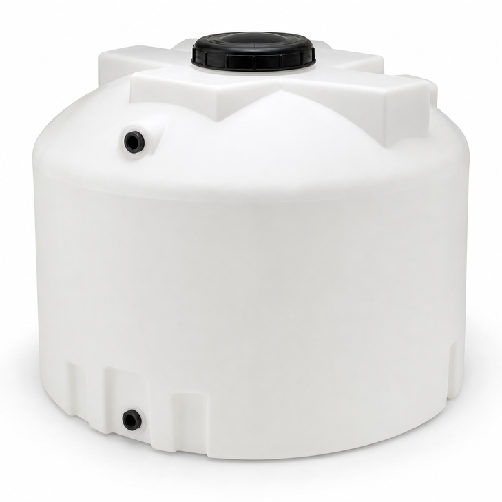 2000 gallon plastic vertical liquid storage tank without fit