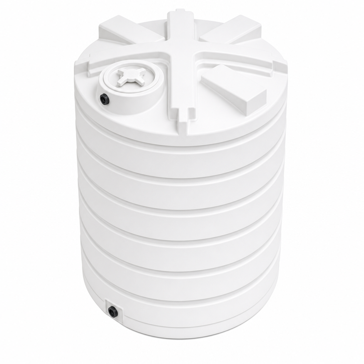 2100 gallon plastic vertical liquid storage tank drawing true