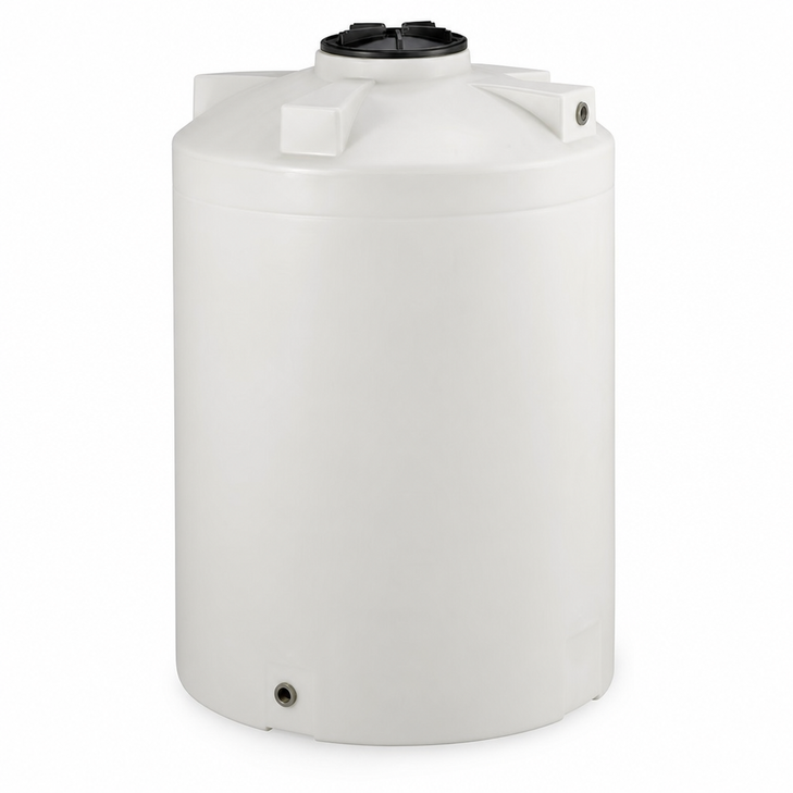 2200 gallon plastic vertical liquid storage tank in white