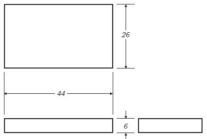 Ronco Plastics RVB446 technical drawing