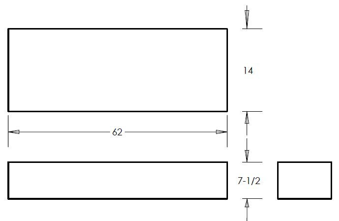 Ronco Plastics RVB546 technical drawing