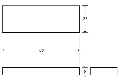 Ronco Plastics RVB406 technical drawing