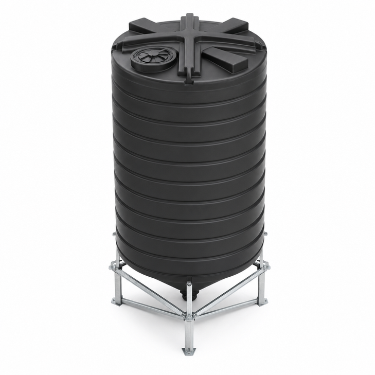 3000 gallon plastic horizontal leg tank drawing true