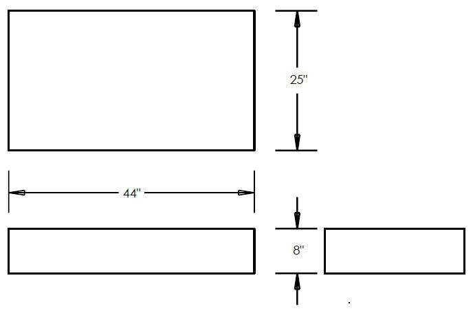 Ronco Plastics RVB529 technical drawing