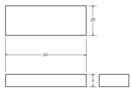 Ronco Plastics RVB305 technical drawing
