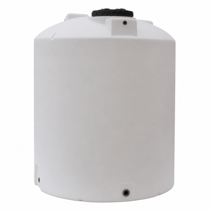 4000 gallon 15 degree plastic vertical cone bottom tank with