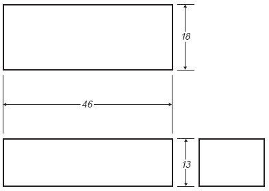 Ronco Plastics RVB182 technical drawing