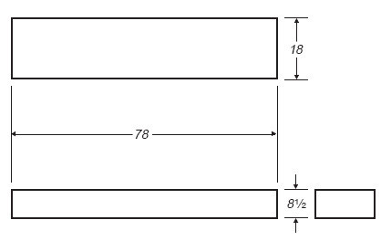 Ronco Plastics RVB310 technical drawing