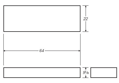 Ronco Plastics RVB308 technical drawing