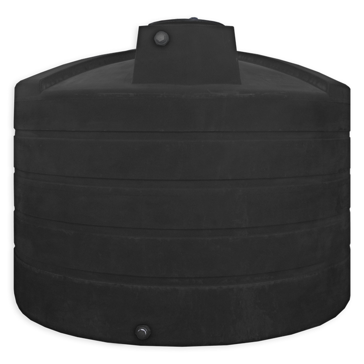 LOCKED - 5050 Gallon Plastic Vertical Water Storage Tank in Black