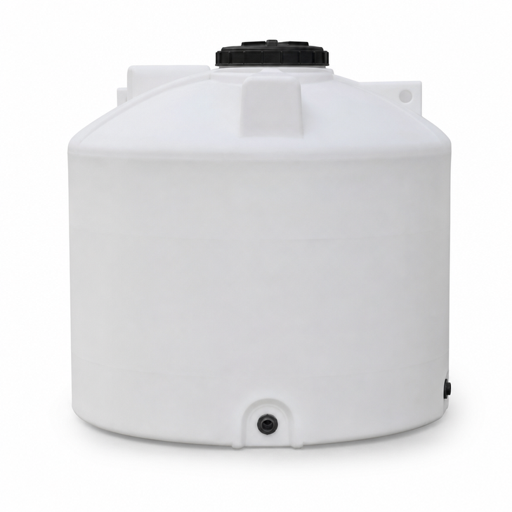 550 gallon 15 degree plastic vertical cone bottom tank with 