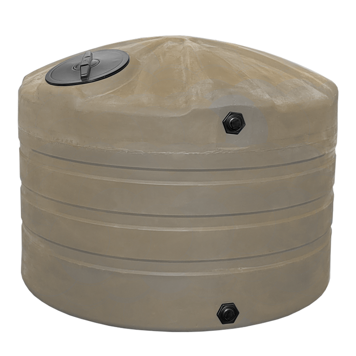 LOCKED - 730 Gallon Plastic Vertical Water Storage Tank in Mocha