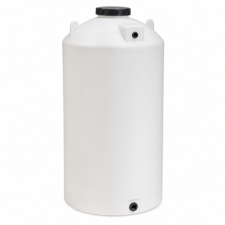 750 gallon plastic vertical water storage tank in green
